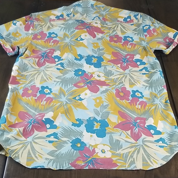 Van's Mens Large Floral Hawaiian Button Down shirt - Picture 9 of 9